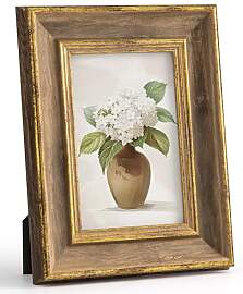 Afuly 10x15 Bilderrahmen Vintage Holz in Gold