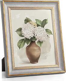 Afuly 20x25 Bilderrahmen Vintage Grau in Gold