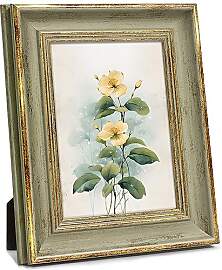 Afuly A4 Bilderrahmen 21x30 Vintage Grün Gold