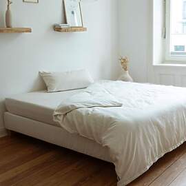 AGA.PIE Leinen Bambus Bettwäsche-Set 135x200 +