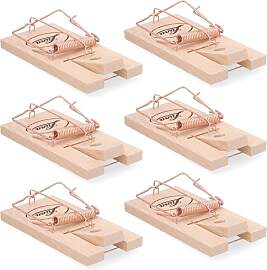 Agrarflora Rattenfallen aus Holz 6er Set -