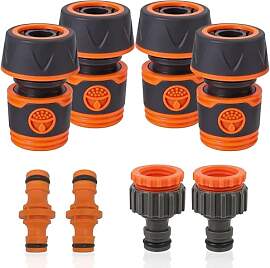 AHEJIOO Gartenschlauch Verbinder Set - 8-teiliges