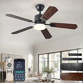 AHRHSM Deckenventilator mit Beleuchtung 106 cm,