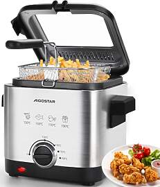Aigostar 1,5L Fritteuse (1000W) - Edelstahl mit
