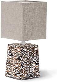 Aigostar Tischlampe aus Keramik E14 Tischleuchte