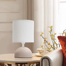 Aigostar Tischlampe aus Keramik, Nachttischlampe