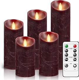 AiiBowy Led Kerzen [5er Set ] Flammenlose Kerze