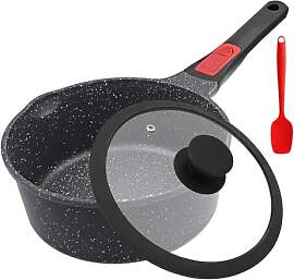 AIKENBBKK Stielkasserolle 20 cm mit Deckel, 2.5L
