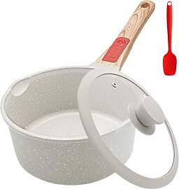 AIKENBBKK Stielkasserolle 20 cm mit Deckel, 2.5L