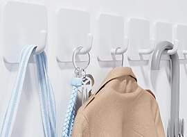 Aikzik Handtuchhalter ohne Bohren, 6er Set,