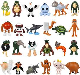 Ainvliya 24PCS Brai-rot Figuren Set, Tung Tung