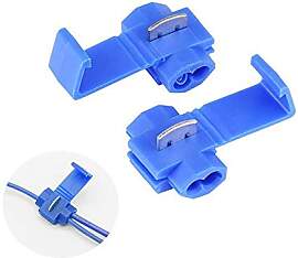 Aiqeer 60 Stück Blau Kabel Abzweigverbinder,