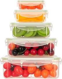 AiQInu Frischhaltedosen Mit Deckel 5PCS, BPA-Frei