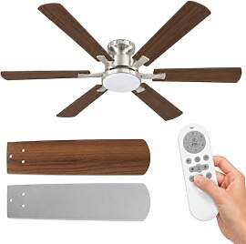 Airwit 132 cm Deckenventilator mit Beleuchtung und 