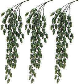 Aisamco 3 Stück Hopfen, Blumen, Rebe, Girlande,