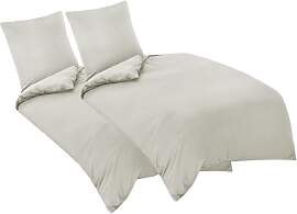 Aisbo Bettwäsche 135x200 4teilig Beige -