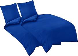 Aisbo Bettwäsche 135x200 4teilig Blau -