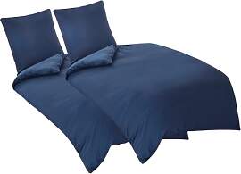 Aisbo Bettwäsche 135x200 4teilig Blau -