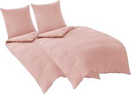 Aisbo Bettwäsche 135x200 4teilig Rosa -
