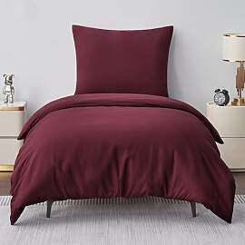 Aisbo Bettwäsche 155x220 2teilig Rot - Mikrofaser 