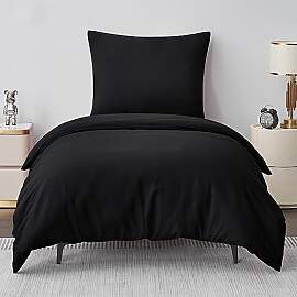 Aisbo Bettwäsche 155x220 2teilig Schwarz -