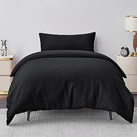 Aisbo Bettwäsche 155x220 2teilig Schwarz -
