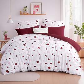 Aisbo Bettwäsche 200x200 3 teilig Bettdeckenbezug 