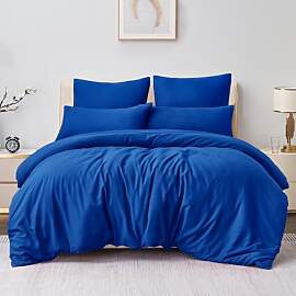 Aisbo Bettwäsche 200x200 3teilig Blau -