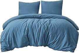 Aisbo Bettwäsche 200x220 3teilig Blau -