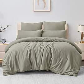 Aisbo Bettwäsche 220x240 3teilig Taupe -