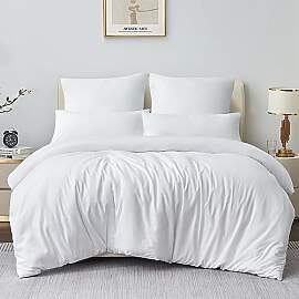 Aisbo Bettwäsche 220x240 3teilig Weiß -