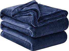 Aisbo Kuscheldecke Flauschig Decke Blau -