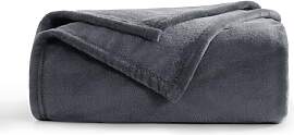 Aisbo Kuscheldecke Flauschig Decke Dunkelgrau -