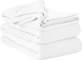 Aisbo Kuscheldecke Flauschig Decke Weiß -