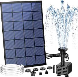 AISITIN 2.5W Solar Springbrunnen Pumpe, DIY