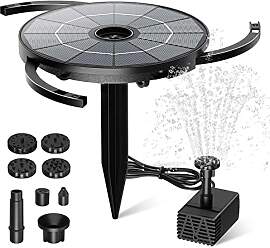 AISITIN 2 IN 1 DIY Solar Springbrunnen für Außen 