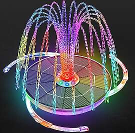 AISITIN 6,5W LED Solar Springbrunnen mit