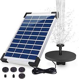 AISITIN Solar Springbrunnen 5.5W Eingebaute