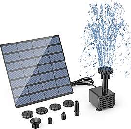 AISITIN Solar Springbrunnen für Außen 1.5W DIY