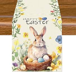 Aitsite Tischläufer Ostern, Kaninchen Osterei