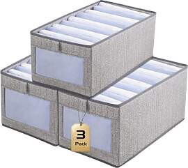 Aiuuee 3 Stück Faltbar Aufbewahrungsbox Stoff,