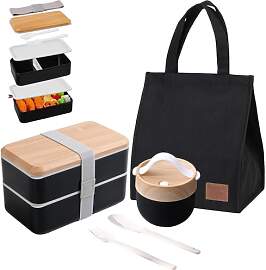 Aiuuee Lunchbox Bento, 1400ml Brotdose mit