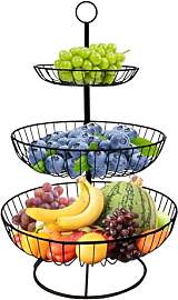 Aiuuee Obst Etagere 3 Stöckig, Obstkorb Etagere