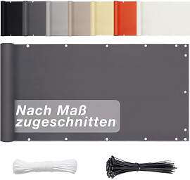 Aiyaoo BalkonSichtschutz Kunststoff 75cm x 800cm-