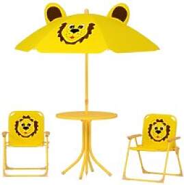 AIYAPLAY Garten-Kindersitzgruppe gelb Polyester