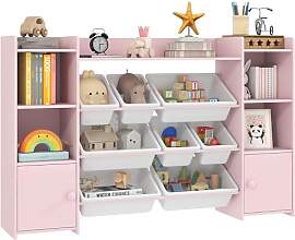 AIYAPLAY Kinderregal, Spielzeugregal Bücherregal
