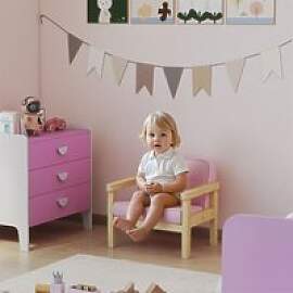 AIYAPLAY Kindersessel, gepolsterter Kindersofa mit 