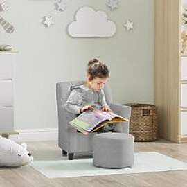 AIYAPLAY Kindersessel Kindersofa mit Fußhocker