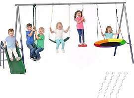 AIYAPLAY Schaukelgestell 5 in 1 Kinderschaukel Set 