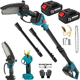 Akku Astschere Elektrische Gartenschere & 6